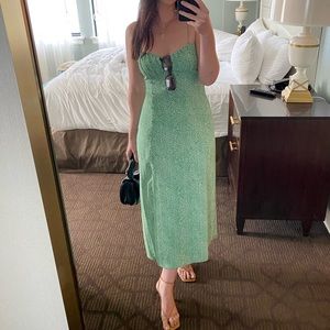 Zara Animal Print Slip Dress